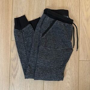 Gap Heather Gray/Black Jogger Sweatpants